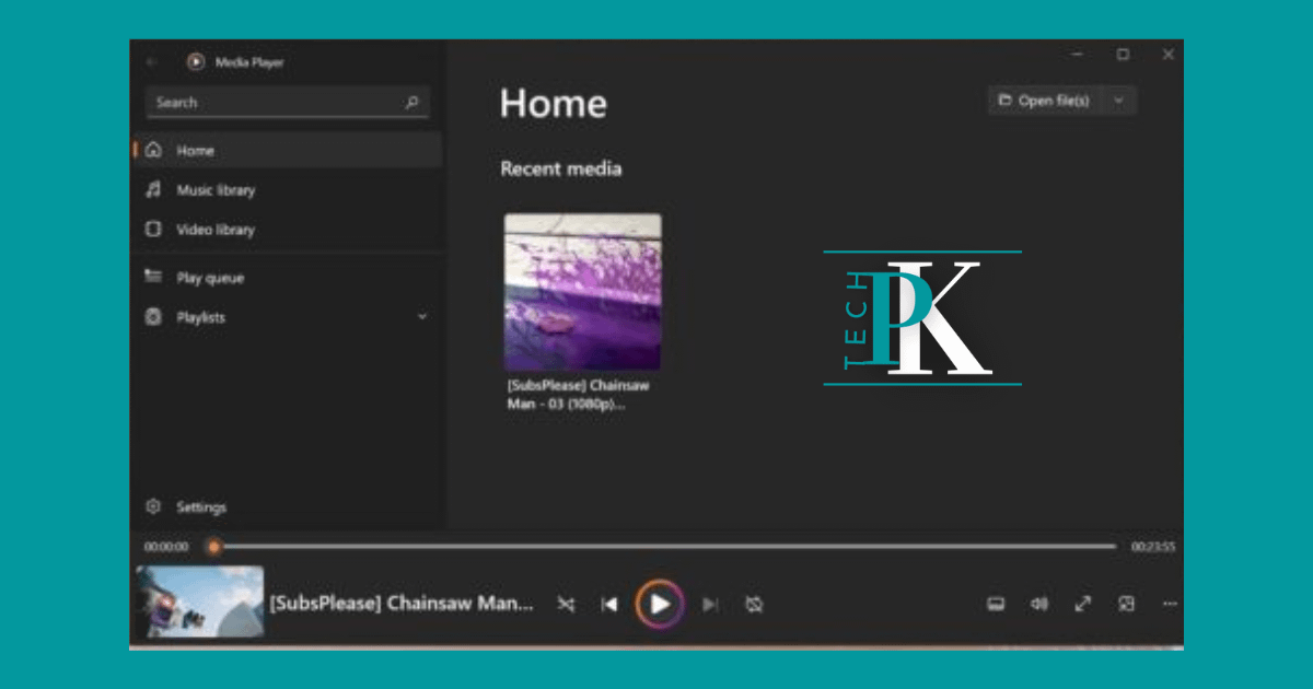 The new Media Player’s library on Windows 10